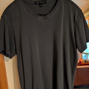 Robert Barakett Black V-Neck Men's Shirt